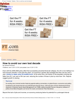 Jobs and Financial Times FT.com