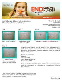 Hopelink Contact How To Donate at Select Coinstar Locations
