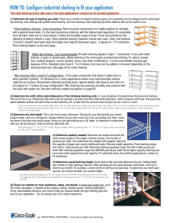 HOW TO: Configure industrial shelving to fit your application