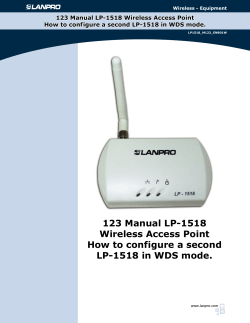 123 Manual LP-1518 Wireless Access Point How to configure a second