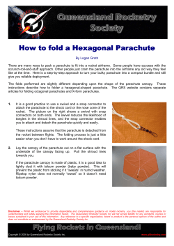 How to fold a How to fold a Hex Hex Hexagonal Parachute