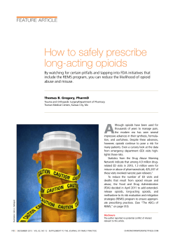How to safely prescribe long-acting opioids Feature article