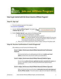 How to get started with the Green America Affiliate Program!