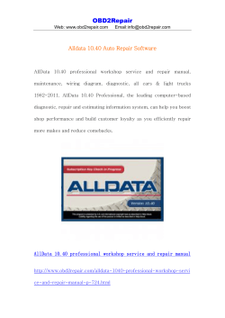 OBD2Repair Alldata 10.40 Auto Repair Software