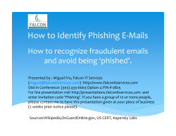 How to Identify Phishing E-Mails How to recognize fraudulent emails