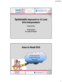 Systematic How to Read ECG Approach to 12 Lead ECG Interpretation
