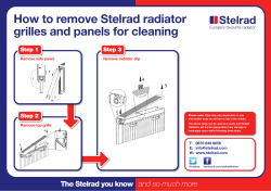 How to remove Stelrad radiator grilles and panels for cleaning Step 3