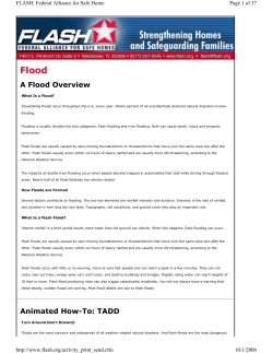 Flood A Flood Overview Page 1 of 37