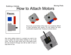 How to Attach Motors Pieces: Moving Parts Building a Vehicle