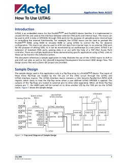 How To Use UJTAG Introduction Application Note AC227