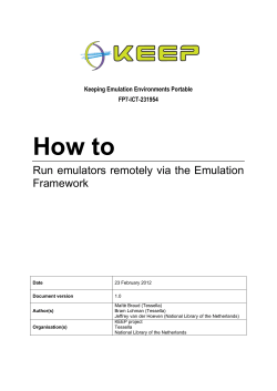 How to Run emulators remotely via the Emulation Framework