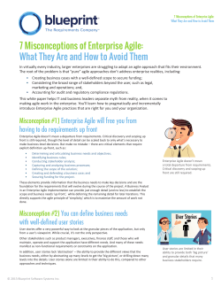 7 Misconceptions of Enterprise Agile: