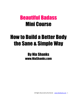Beautiful Badass Mini Course  How to Build a Better Body