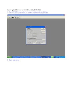 How to upload firmware for REB/RGM 3000, RGM-2000