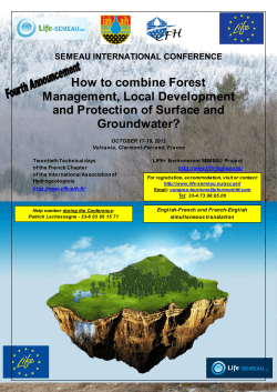 How to combine Forest Management, Local Development and Protection of Surface and
