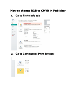 How to change RGB to CMYK in Publisher