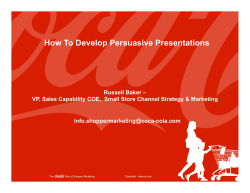 How To Develop Persuasive Presentations