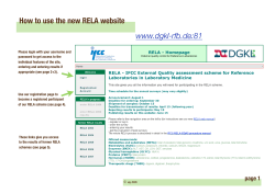 How to use the new RELA website www.dgkl-rfb.de:81