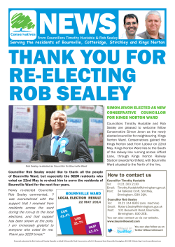 NEWS THANK YOU FOR RE-ELECTING ROB SEALEY