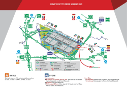 • HOW TO GET TO FIERA MILANO RHO BY TAXI BY CAR