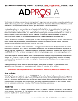 PROFESSIONAL  2014 – ADPROS LA