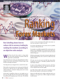 Ranking Forex Markets Ron Schelling shows how to