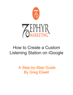How to Create a Custom Listening Station on iGoogle A Step-by-Step Guide