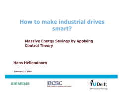 How to make industrial drives smart? Massive Energy Savings by Applying Control Theory