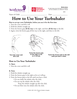How to Use Your Turbuhaler