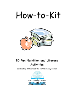 How-to-Kit  20 Fun Nutrition and Literacy Activities