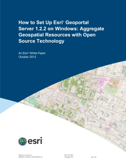 How to Set Up Esri Geoportal Server 1.2.2 on Windows: Aggregate