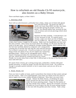 How to refurbish an old Honda CA-95 motorcycle,