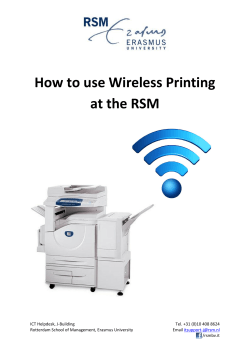 How to use Wireless Printing at the RSM