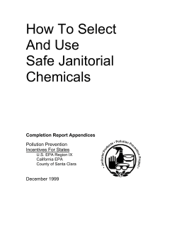 How To Select And Use Safe Janitorial Chemicals