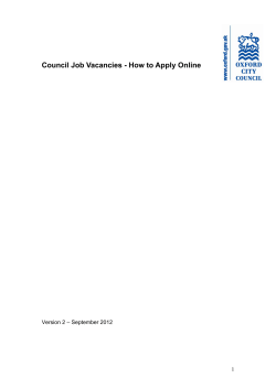 Council Job Vacancies - How to Apply Online 1