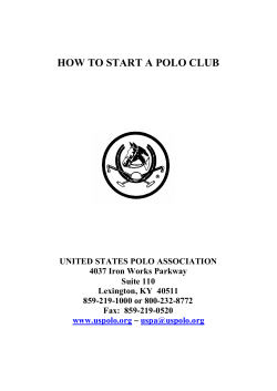 HOW TO START A POLO CLUB