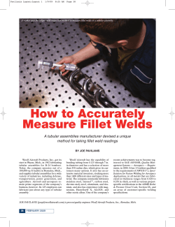 How to Accurately Measure Fillet Welds method for taking fillet weld readings