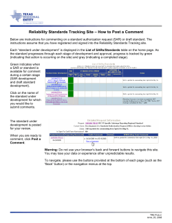 Reliability Standards Tracking Site – How to Post a Comment