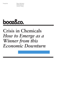 Crisis in Chemicals How to Emerge as a Winner from this Economic Downturn