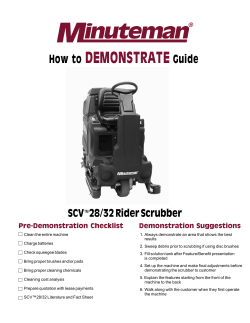 DEMONSTRATE How to Guide SCV™28/32 Rider Scrubber
