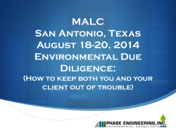 S MALC San Antonio, Texas August 18-20, 2014