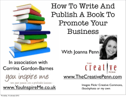 How To Write And Publish A Book To Promote Your Business