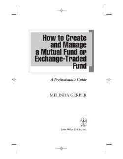 How to Create and Manage a Mutual Fund or Exchange-Traded