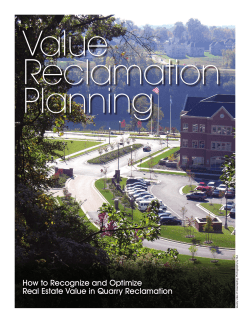 Value Reclamation Planning How to Recognize and Optimize