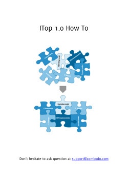 ITop 1.0 How To Don’ t hesitate to ask question at