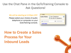 How to Create a Sales Process for Your Inbound Leads