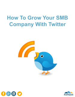 How To Grow Your SMB Company With Twitter