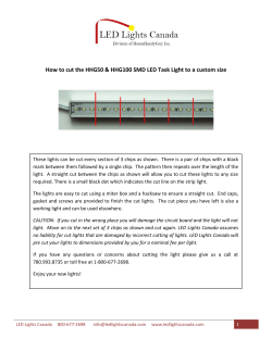 How to cut the HHG50 &amp; HHG100 SMD LED Task...