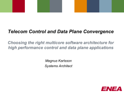 Telecom Control and Data Plane Convergence