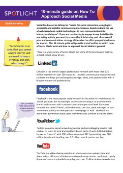   10-minute guide on How To Approach Social Media